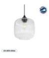 GLOBOSTAR® MELONI 206-0013 Μοντέρνο Κρεμαστό Φωτιστικό Οροφής με Ντουί 1 x E27 AC 220-240V IP20 - Διάφανο - Μ20 x Π20 x Υ24cm